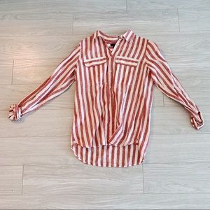 Jcrew stripe linen button down
